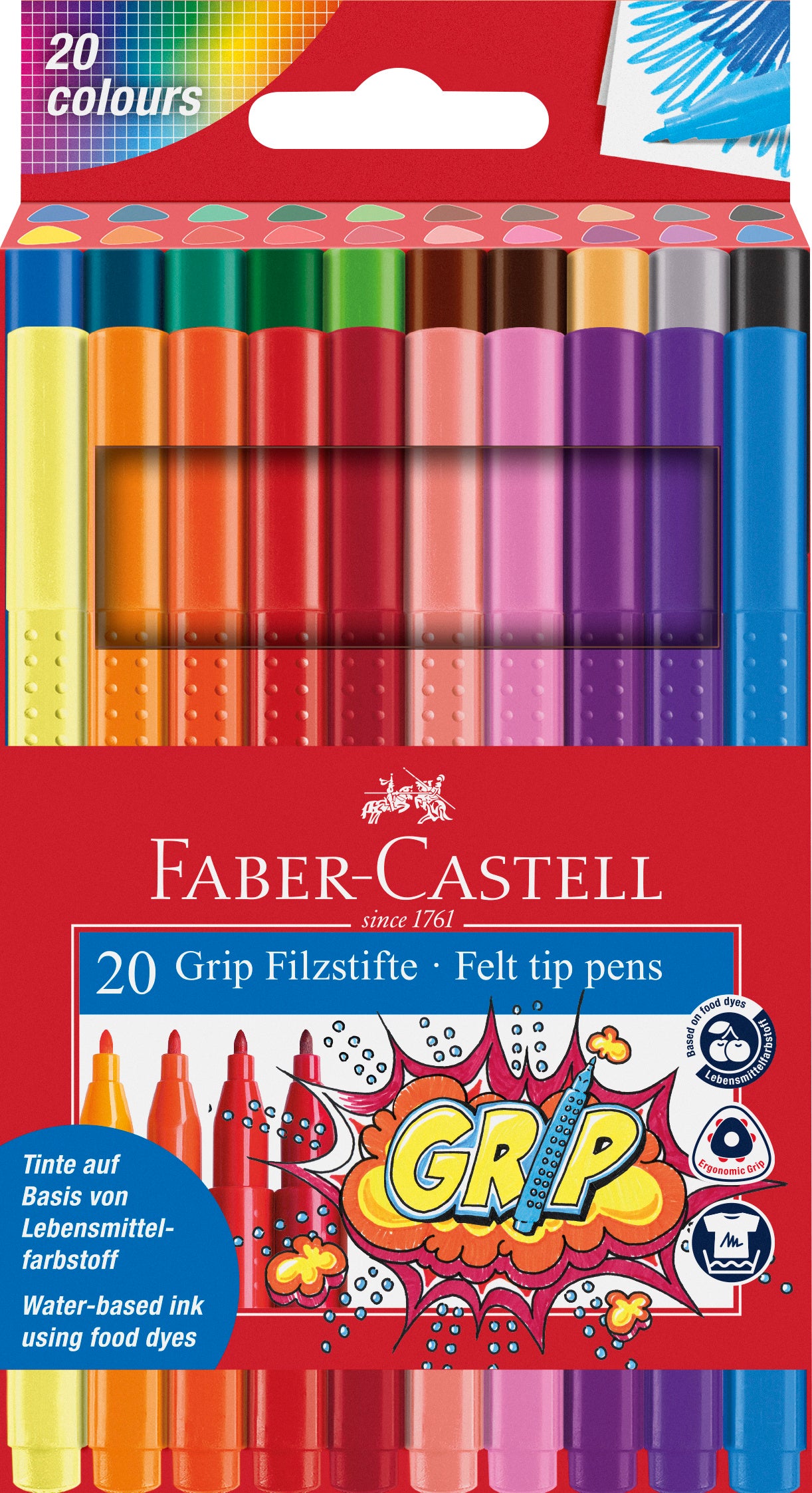 Faber-Castell, tuscher - 20 stk.