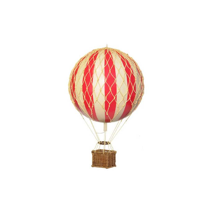 Luftballon, rød / ivory 8,5 cm