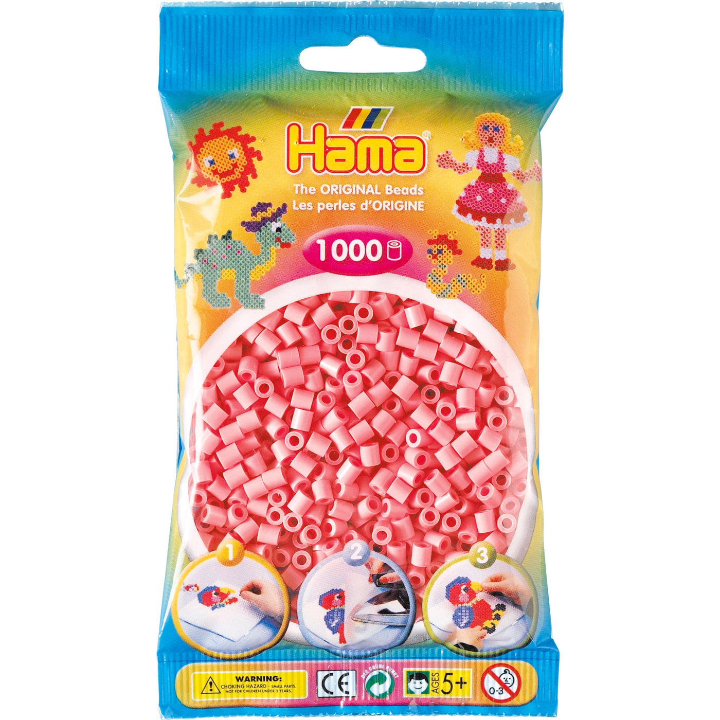 Hama midi perler, 1000 lyserød