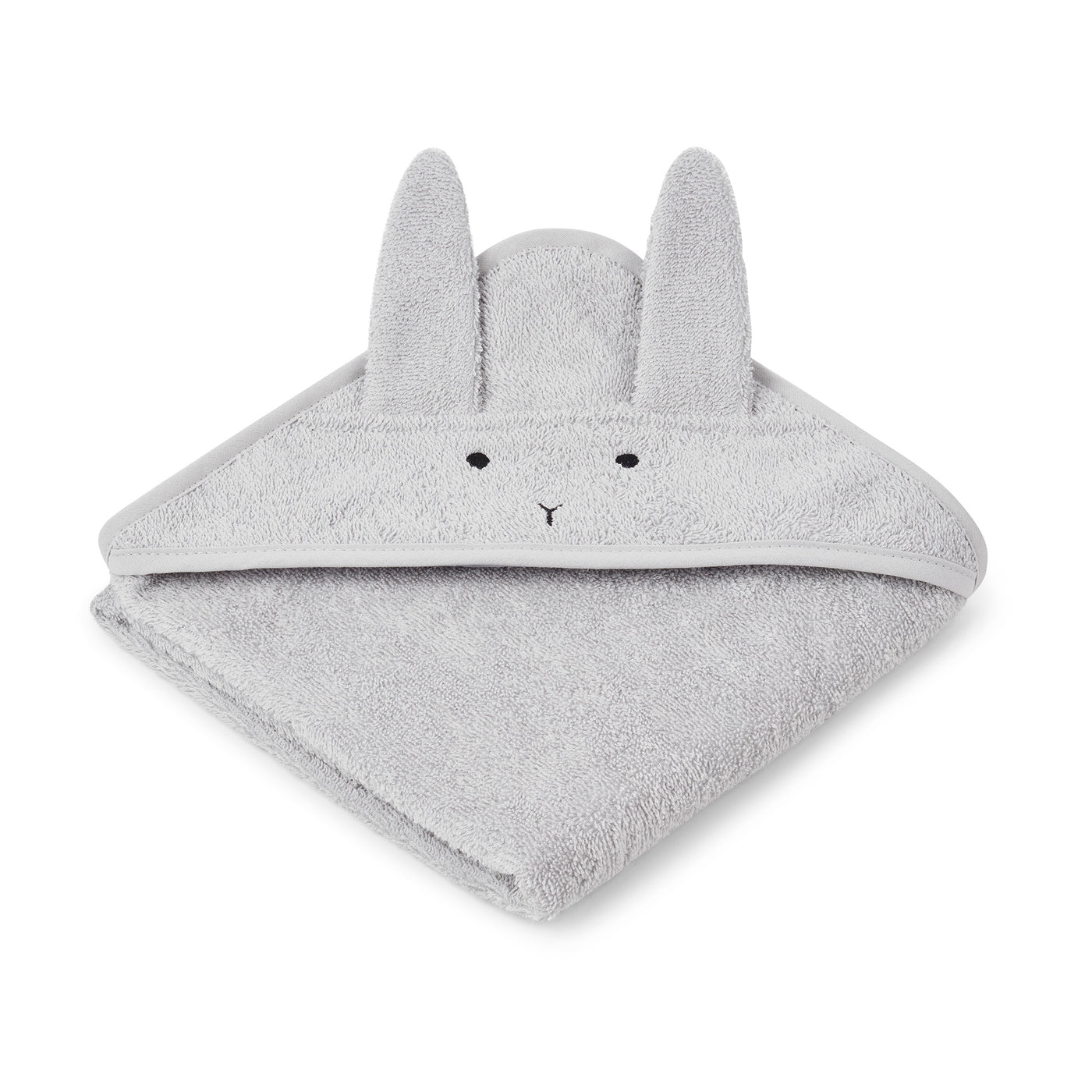Liewood baby håndklæde, kanin grå