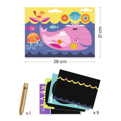 Scratch cards for de små, opdagelser