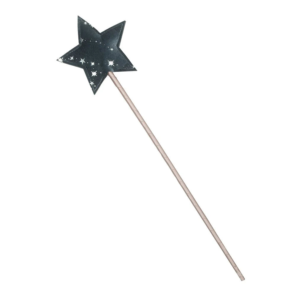 TRYLLESTAV BLÅ VELOUR M. STJERNER