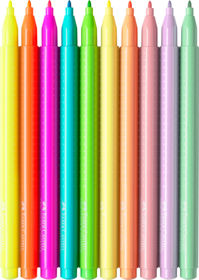 Tuscher, 10 stk pastel & neon
