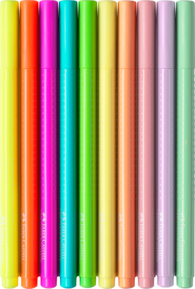 Tuscher, 10 stk pastel & neon