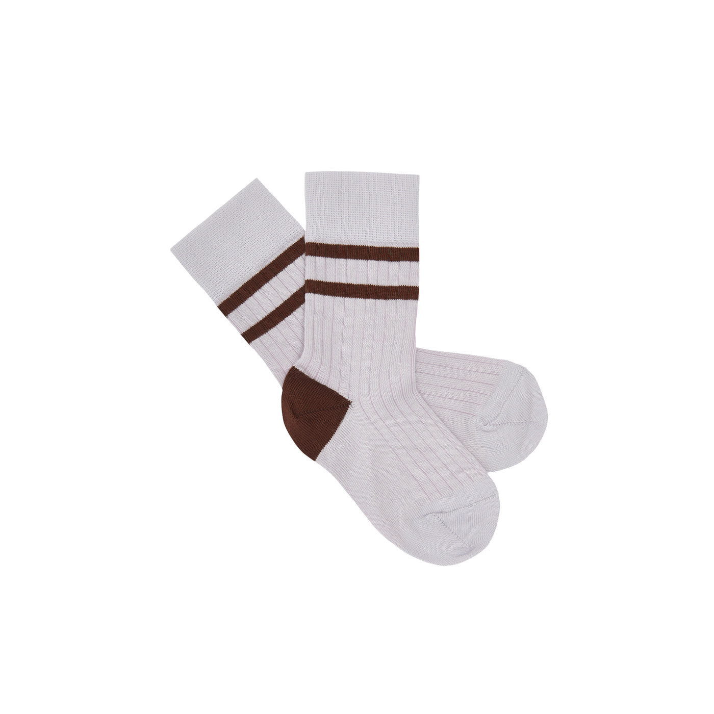 Strømper, lilla m/ strib SS23
