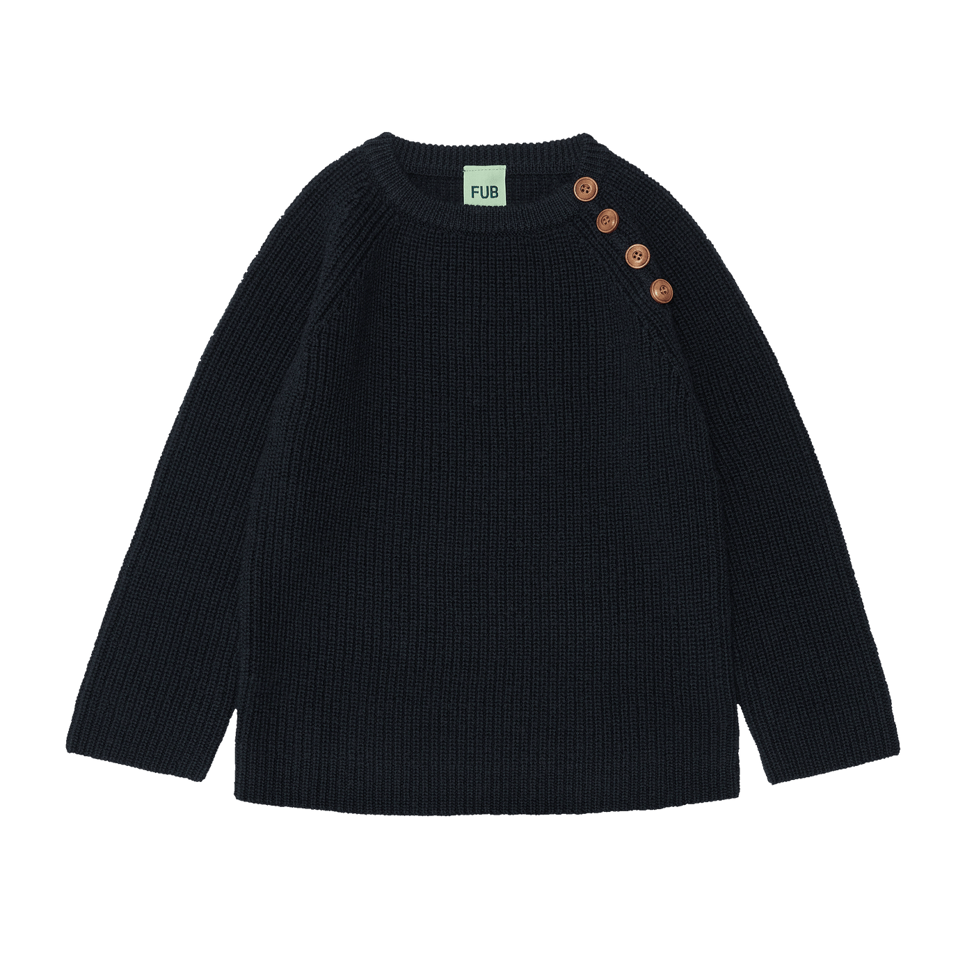 Sweater, rib, dark navy