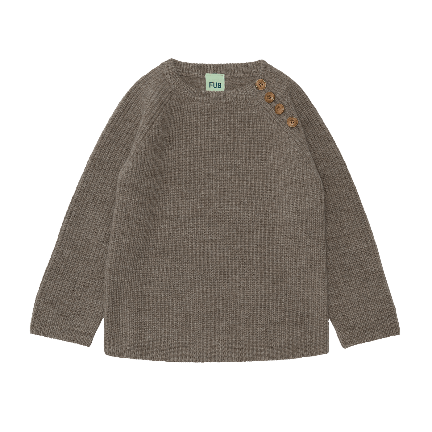 Rib sweater, beige melange