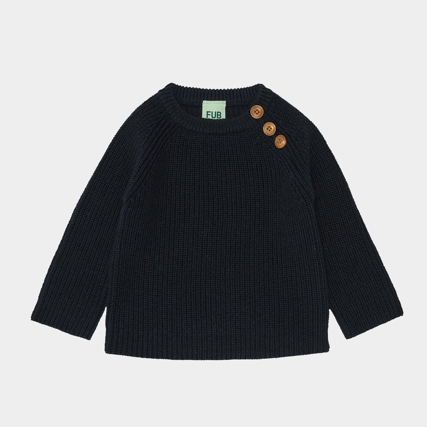 Baby rib sweater, dark navy