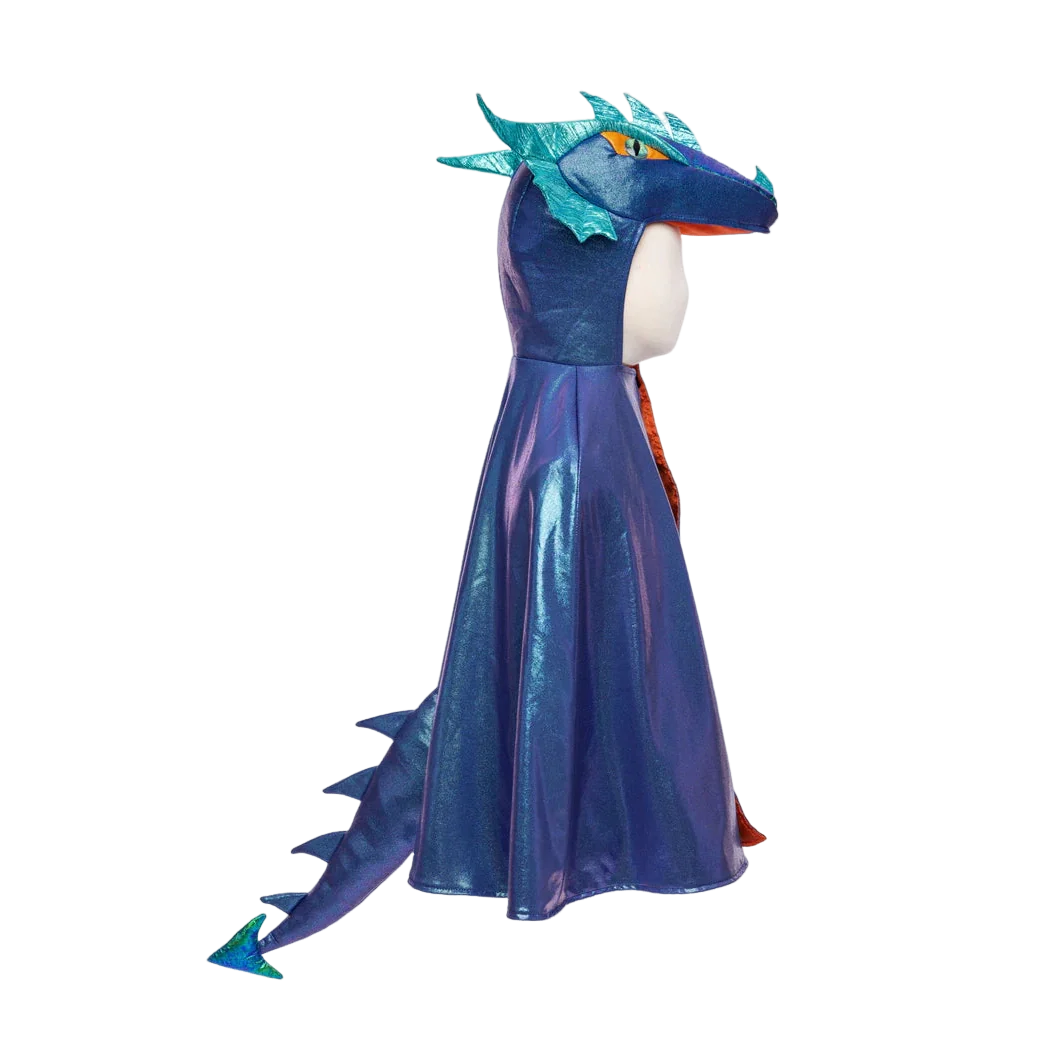 Dragekappe, blue metallic