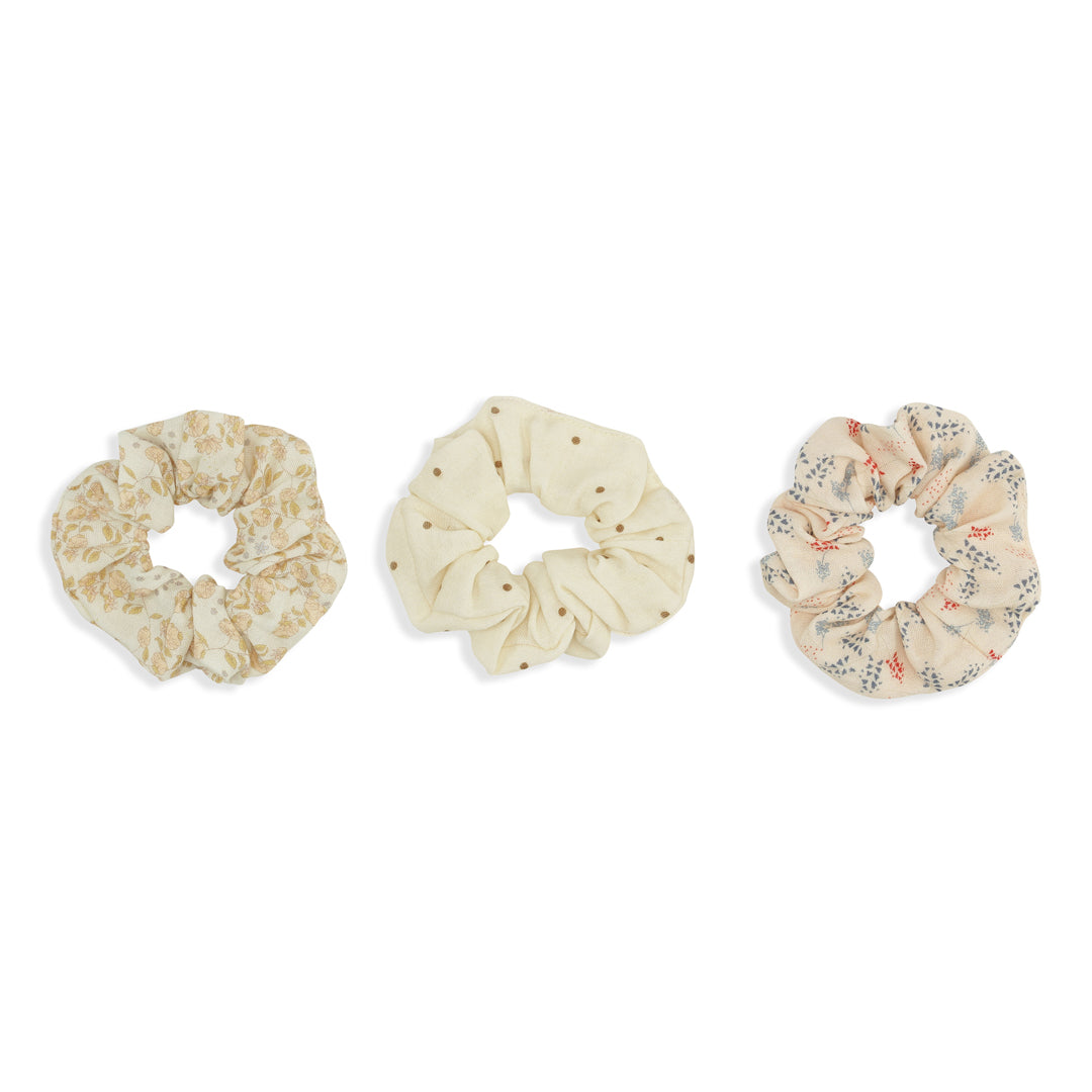 Scrunchies, 3-pak, prik mix pack