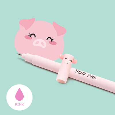 Viskbar pen, gris rosa