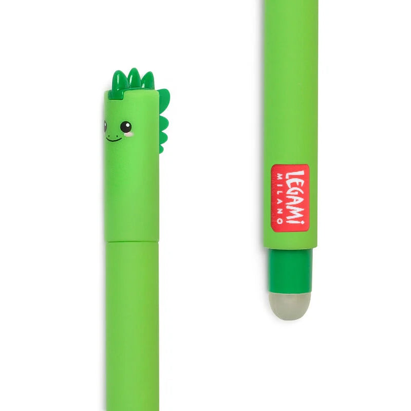 PEN ERASABLE DINO GRØN