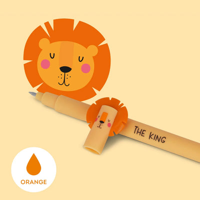 Viskbar pen, løve orange