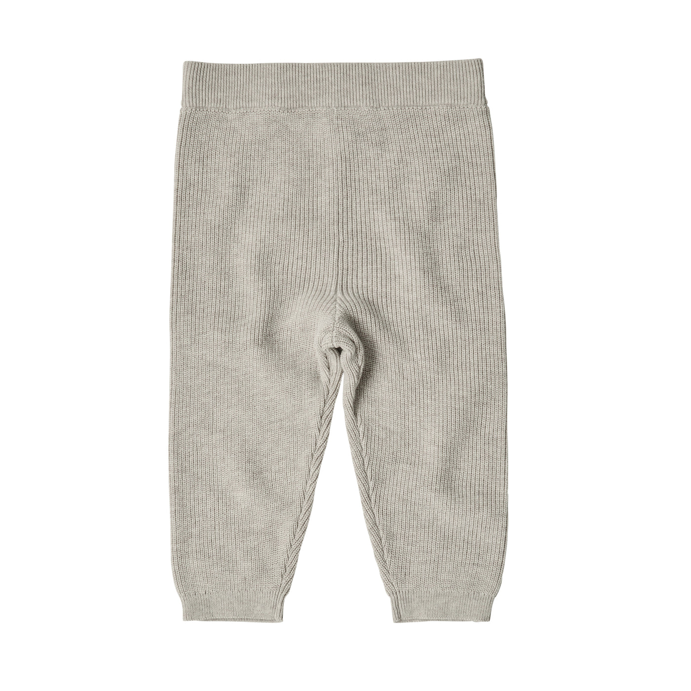 Baby rib pants, taupe melange