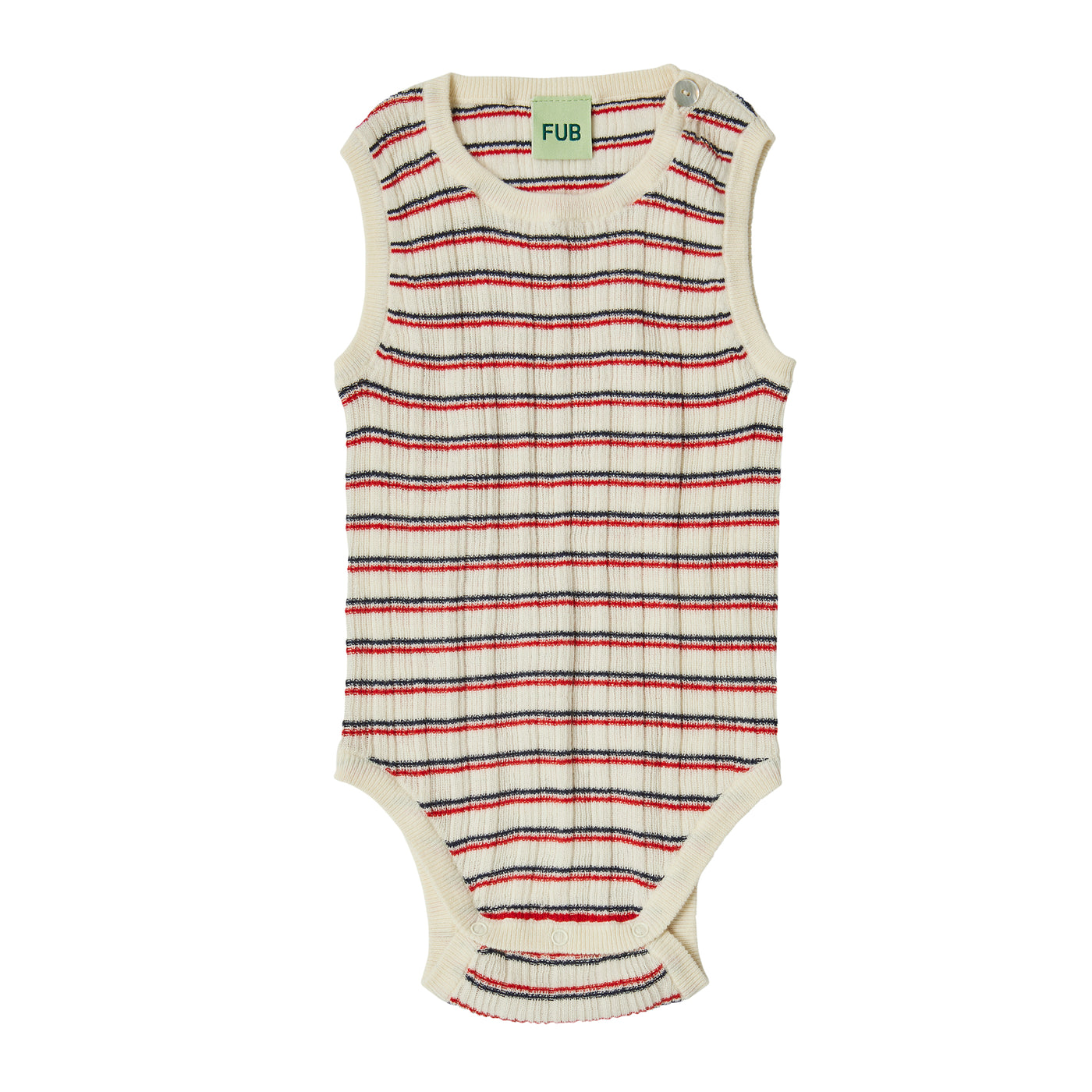 Baby body, ecru/dark navy/crimson red