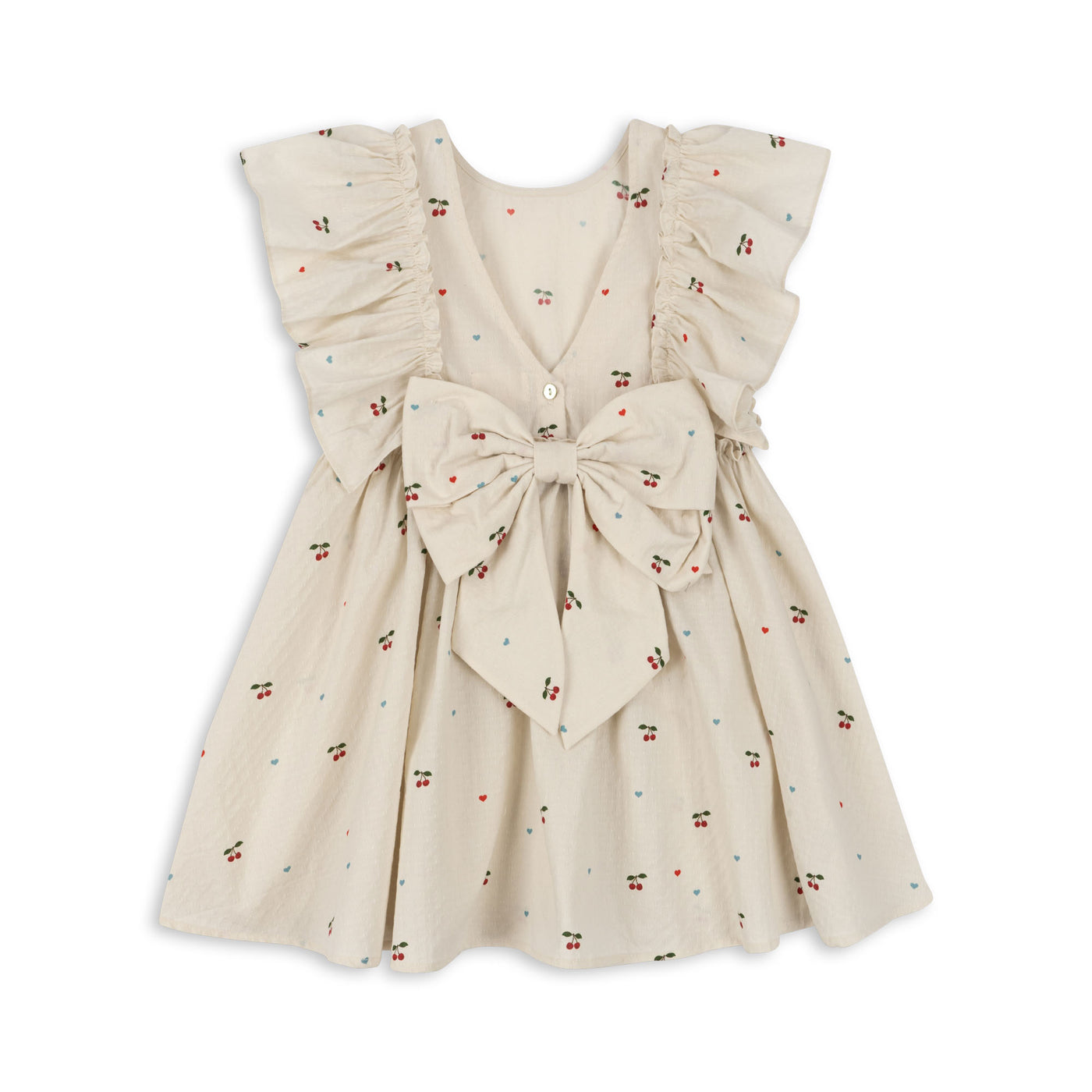 Evia bow kjole, cherry coeur