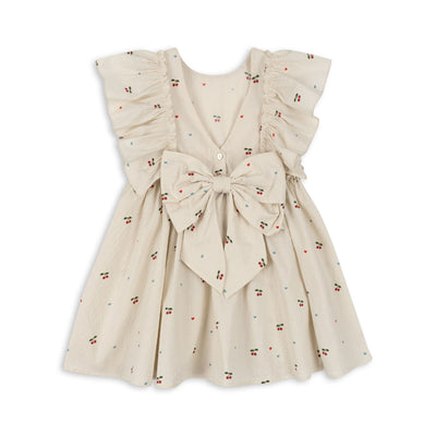 Evia bow kjole, cherry coeur