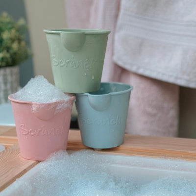 Badespande sæt, 3 stk, sage, rose, blue