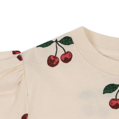 Famo t-shirt m/ pufærmer, Ma grande cerise