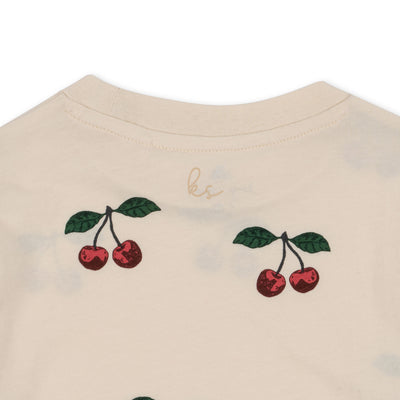 Famo t-shirt m/ pufærmer, Ma grande cerise