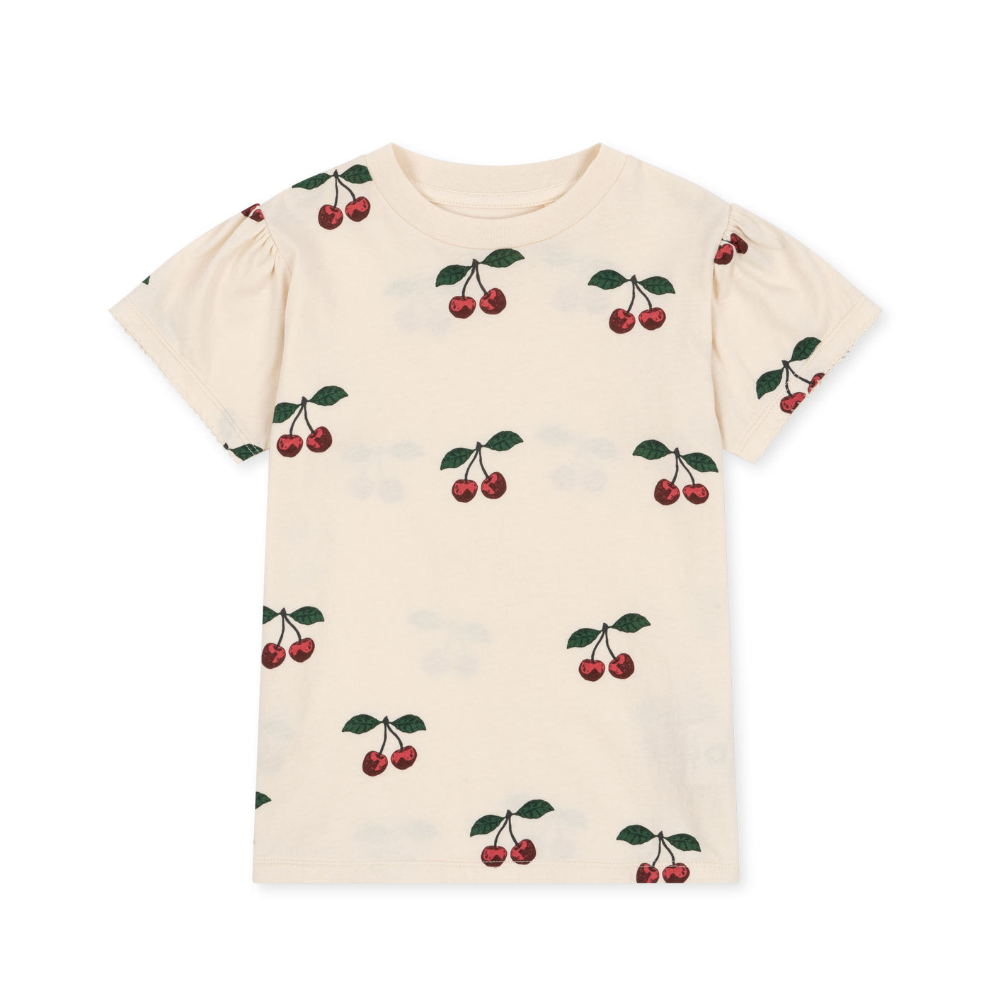 Famo t-shirt m/ pufærmer, Ma grande cerise