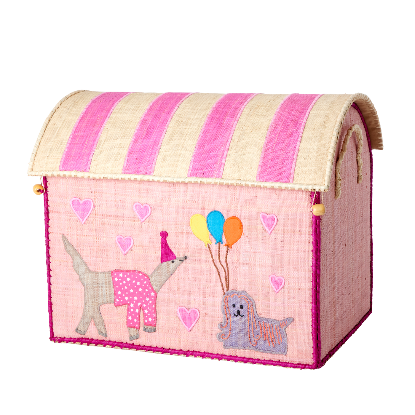 Opbevaringskurv, pink party animal, medium