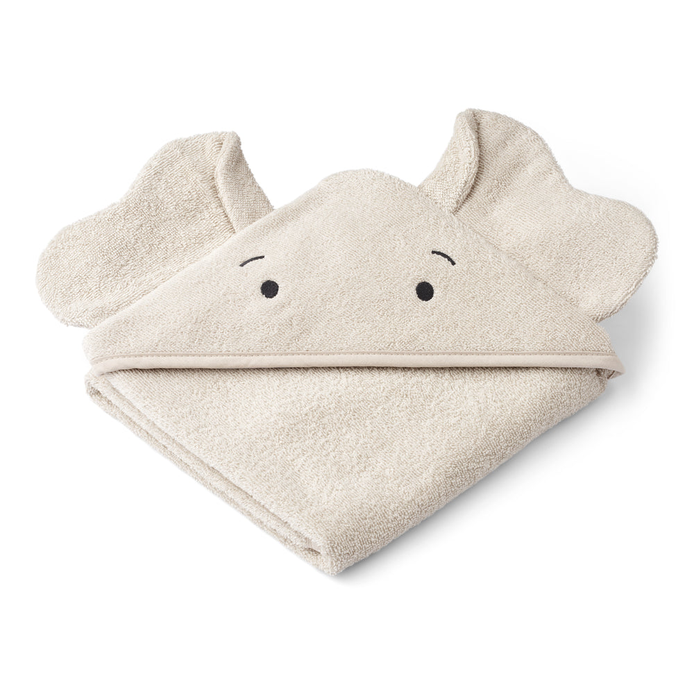 Albert elefant baby håndklæde, sandy