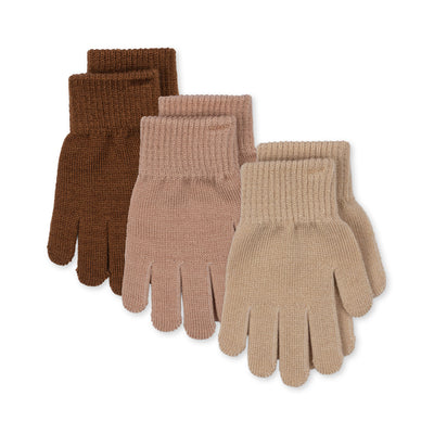 Filla fingervanter, 3 pak, sorbet