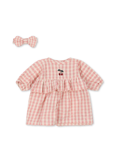 Dukketøj, Powder pink check