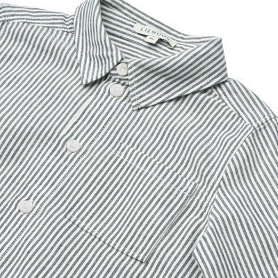Costa stribet skjorte, navy / creme de la creme