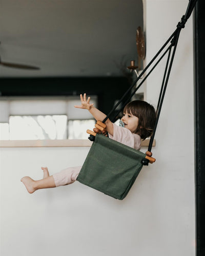 Baby- & børnegynge, moss green