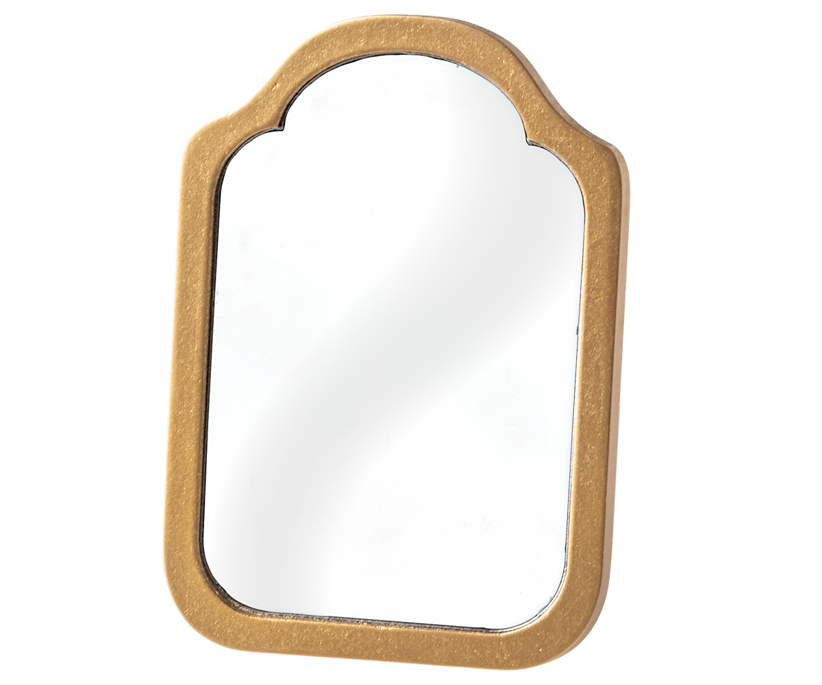 Miniature spejl, guld