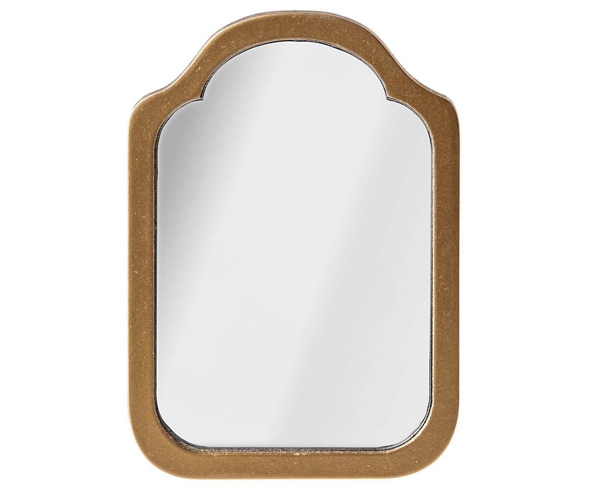 Miniature spejl, guld