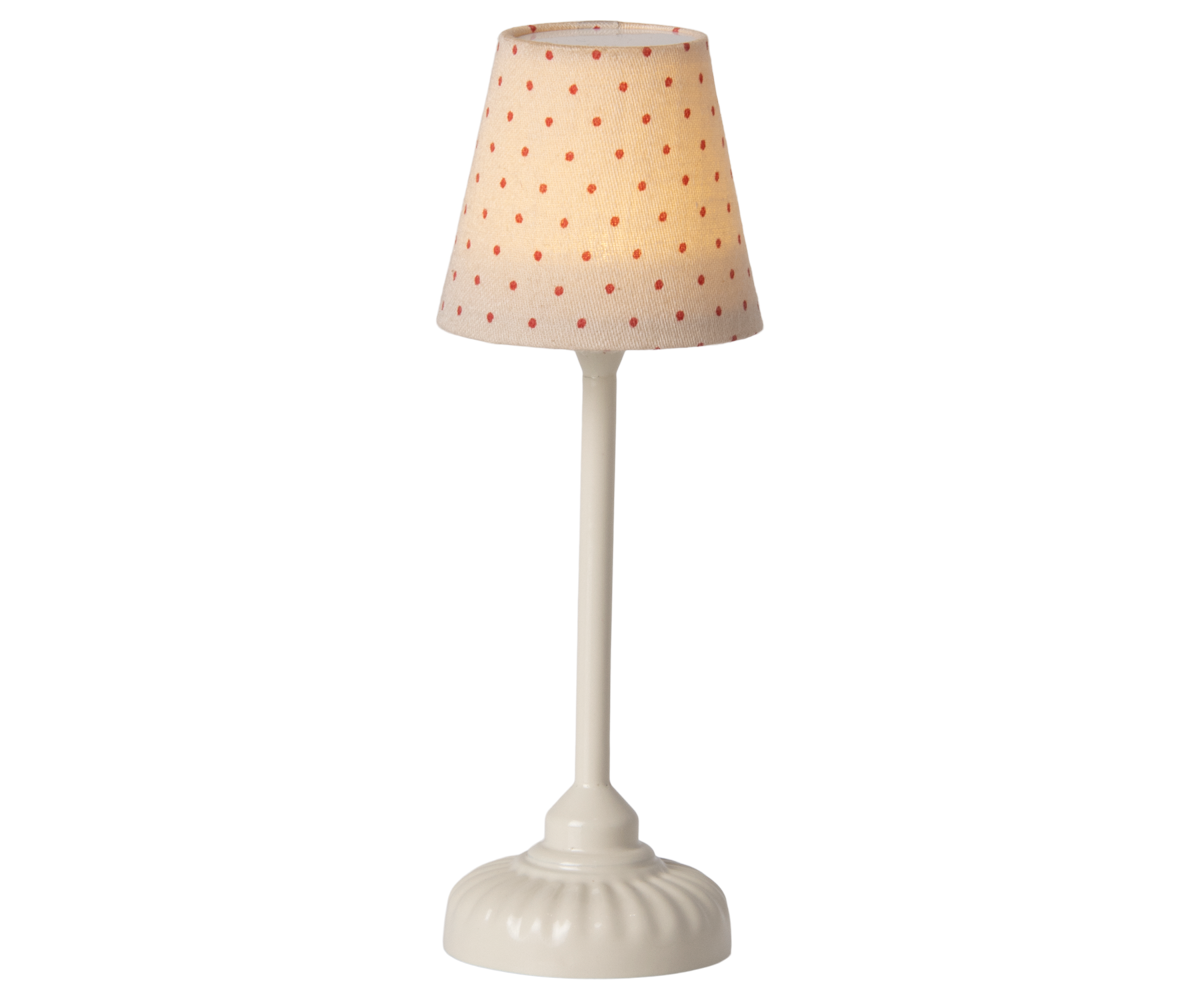 Vintage gulvlampe, mus, sand