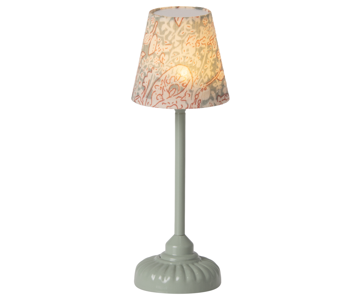Vintage gulvlampe, mus, mint