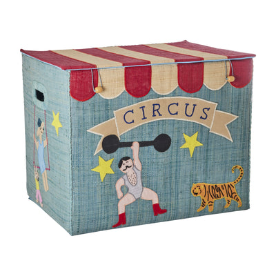 Foldbar opbevaringskurv, cirkus, xlarge