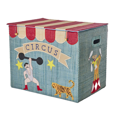 Foldbar opbevaringskurv, cirkus, xlarge