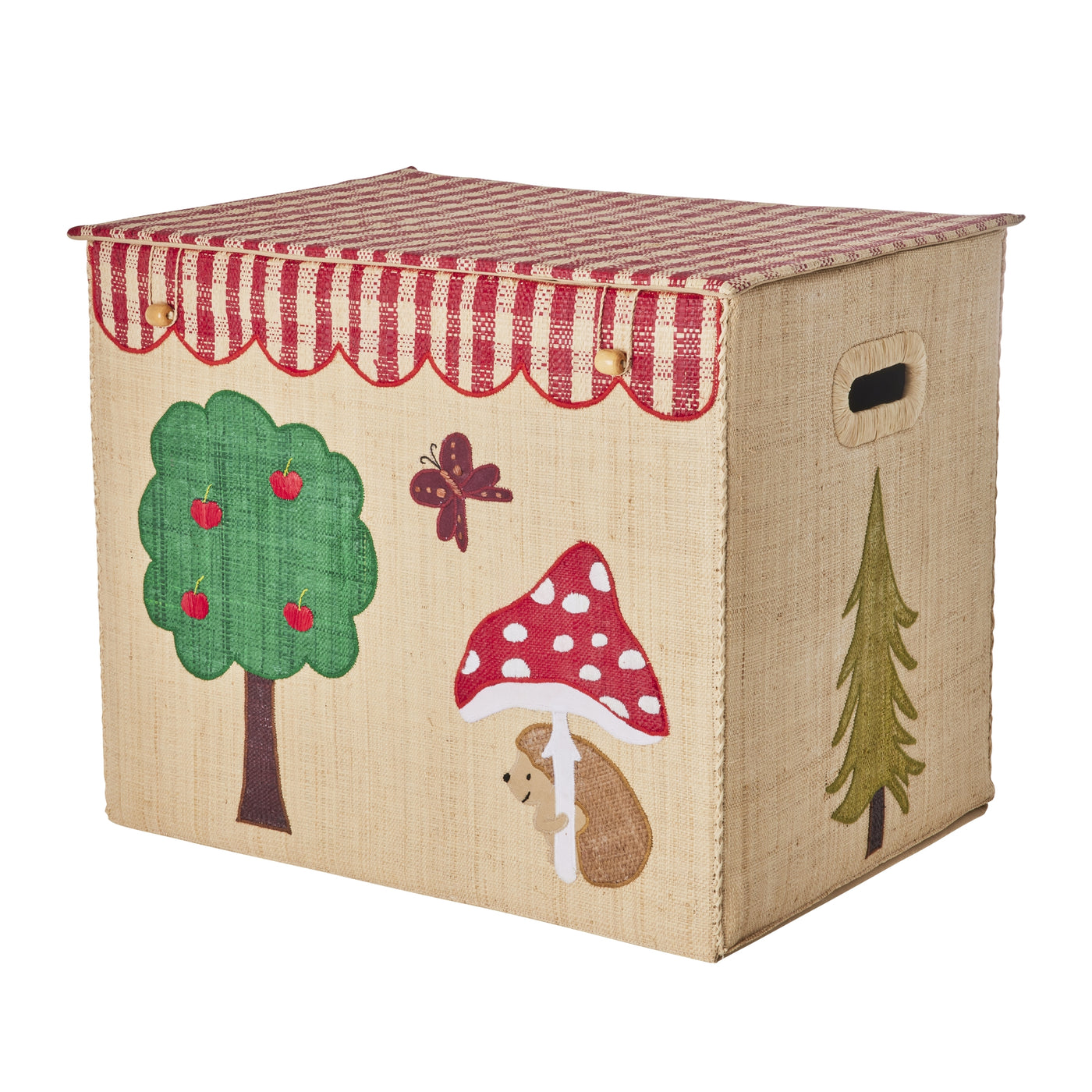 Foldbar opbevaringskurv, Happy forest, xlarge