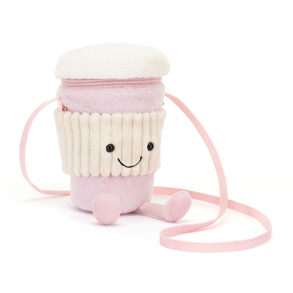 Taske, amuseable coffee to go, pink