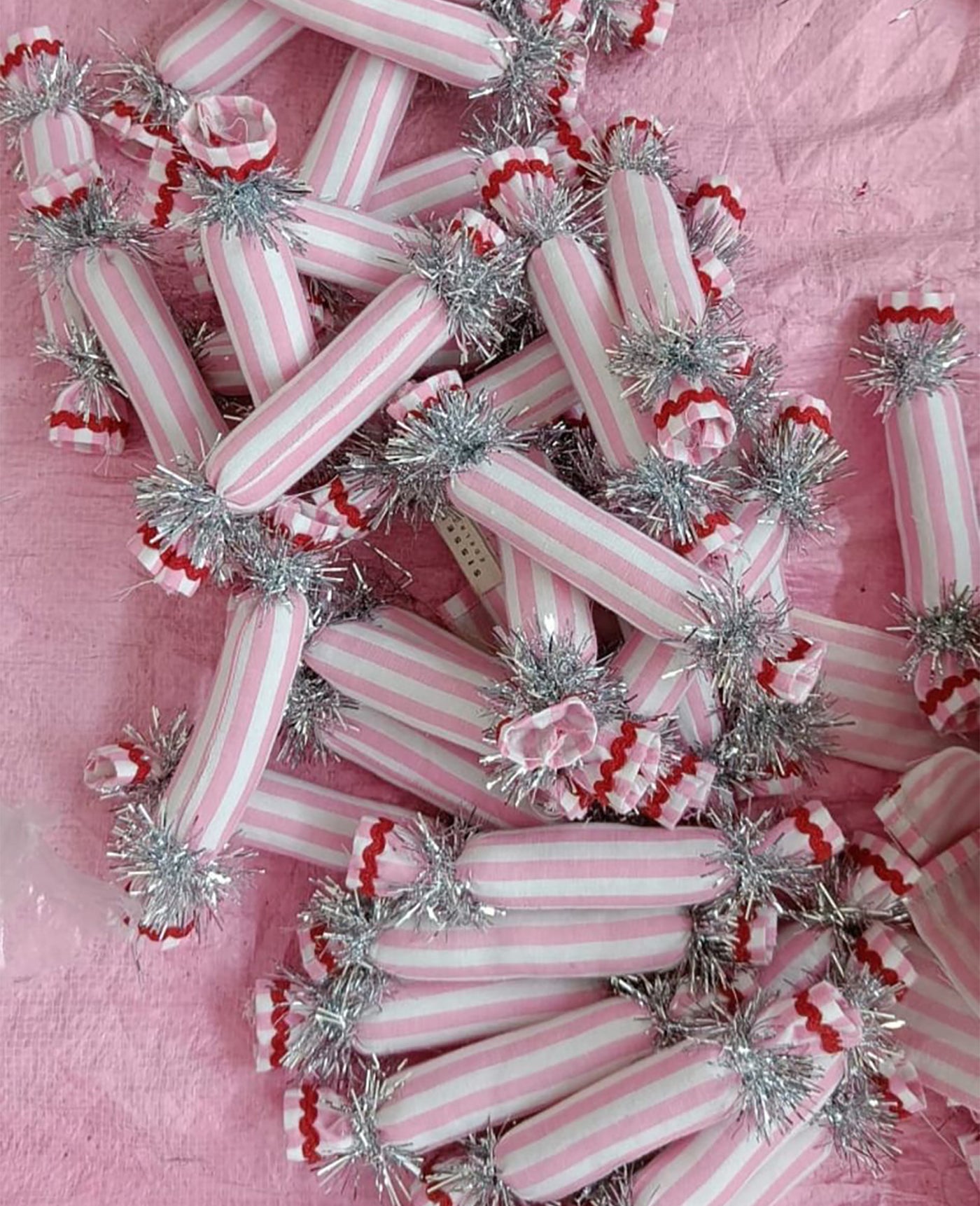 Julepynt knallert, pink