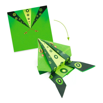 Origami, hoppende dyr