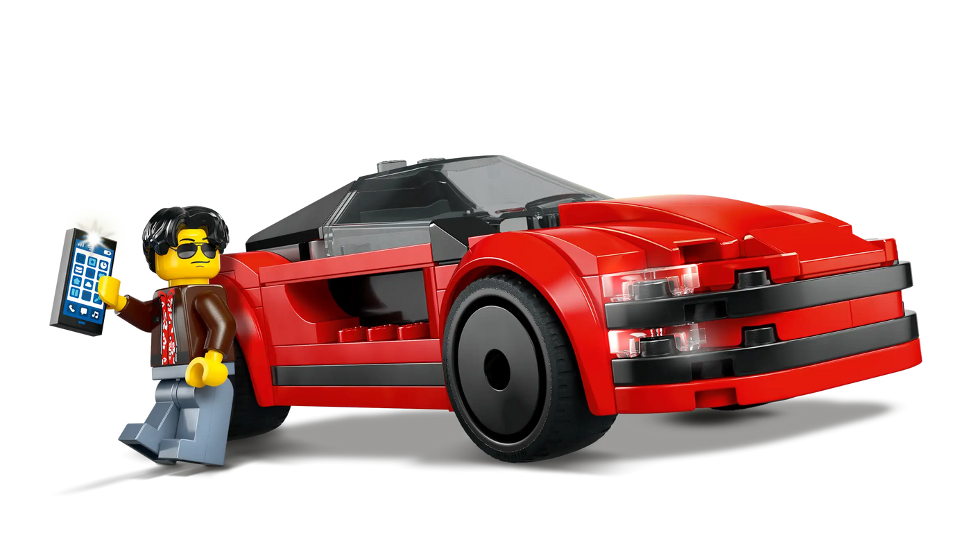 LEGO CITY RØD SPORTSVOGN