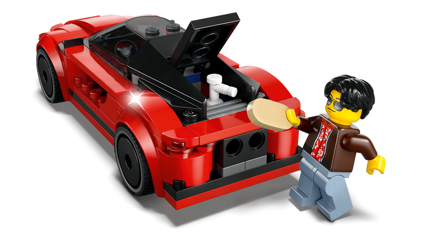 LEGO CITY RØD SPORTSVOGN