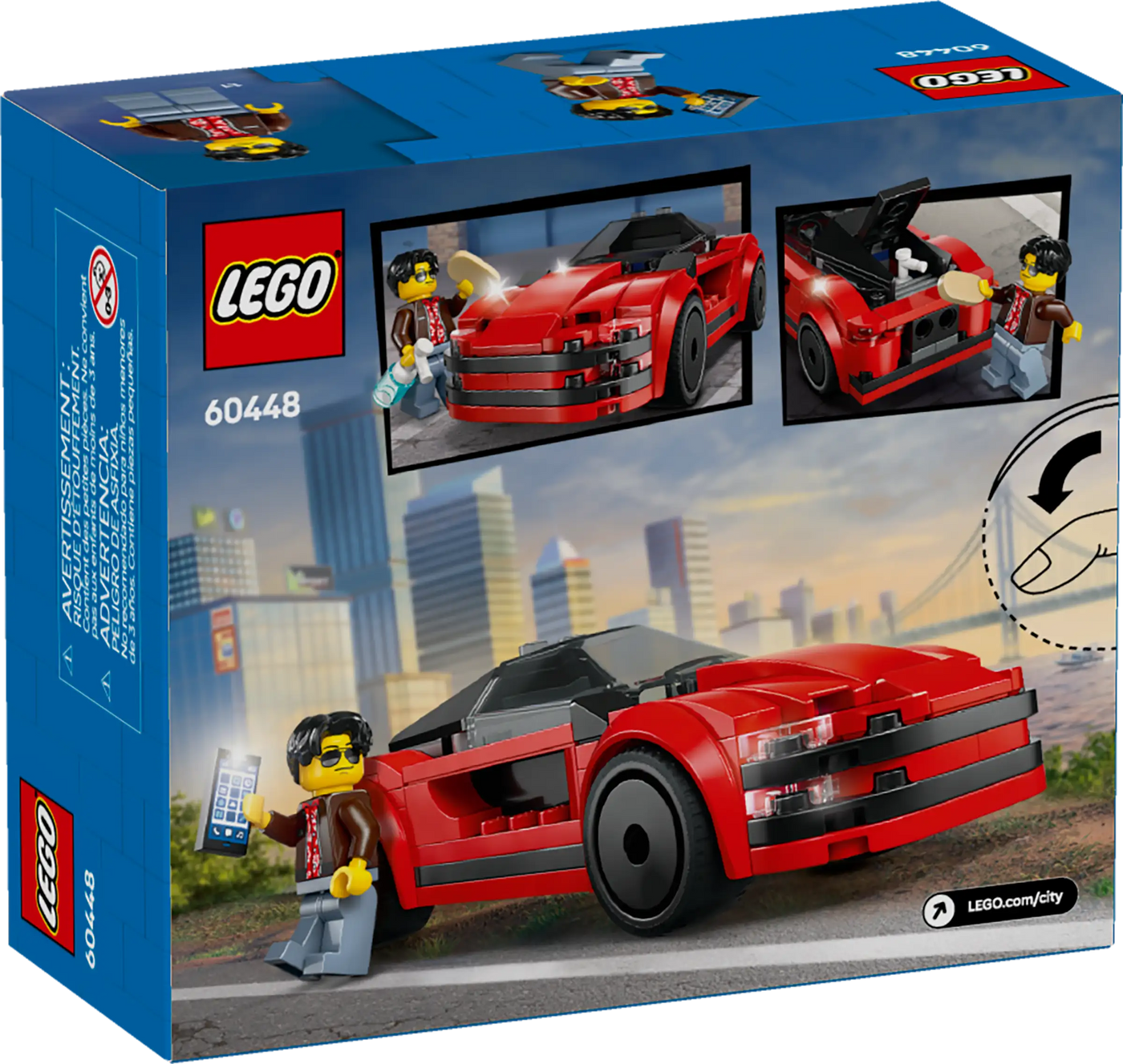 LEGO CITY RØD SPORTSVOGN