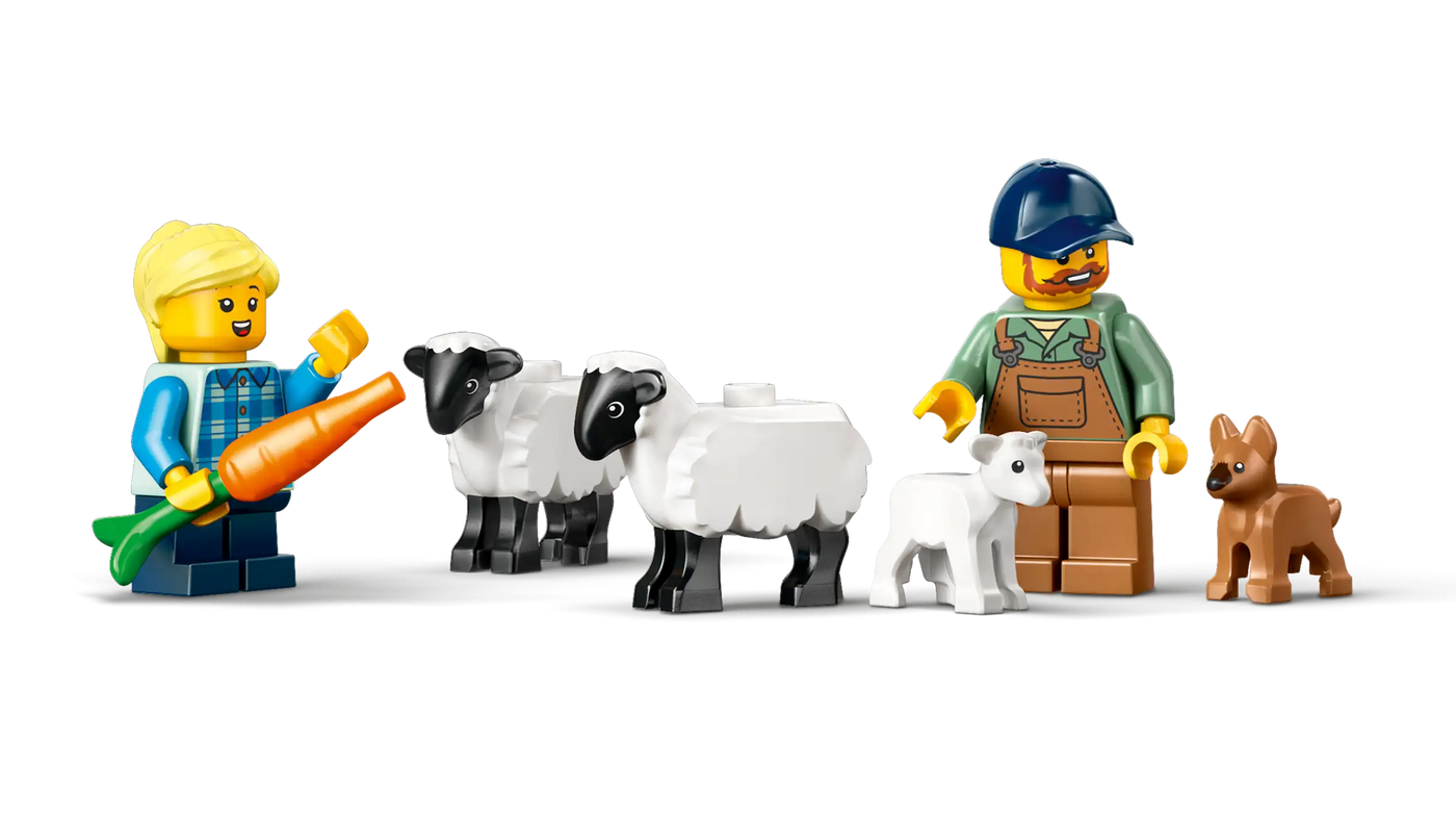 LEGO CITY RØD TRAKTOR MED ANHÆNGER