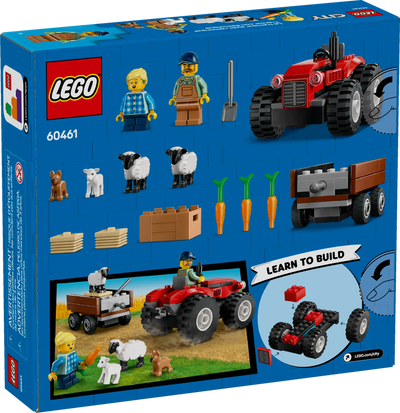 LEGO CITY RØD TRAKTOR MED ANHÆNGER