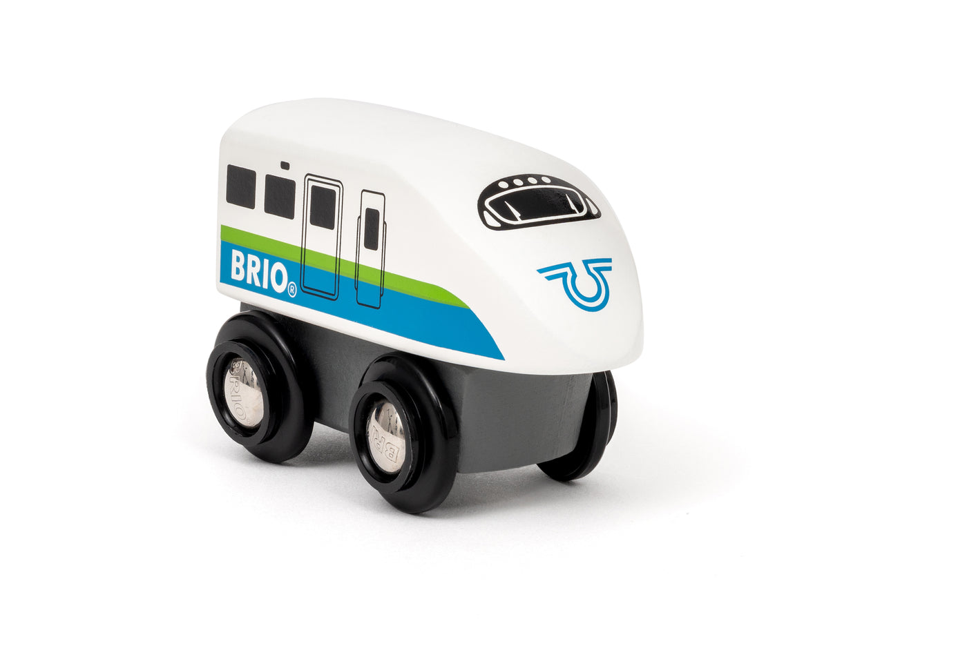 Mini lokomotiv - hvid