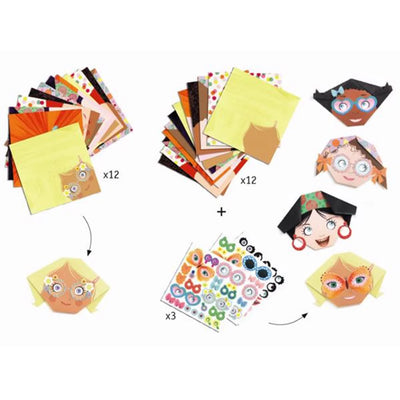 ORIGAMI SJOVE ANSIGTER