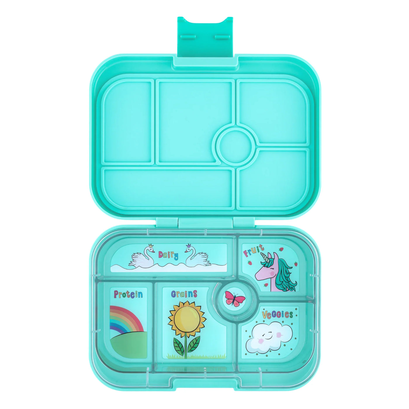 Madkasse, Bento, Aqua Unicorn, 6 rum