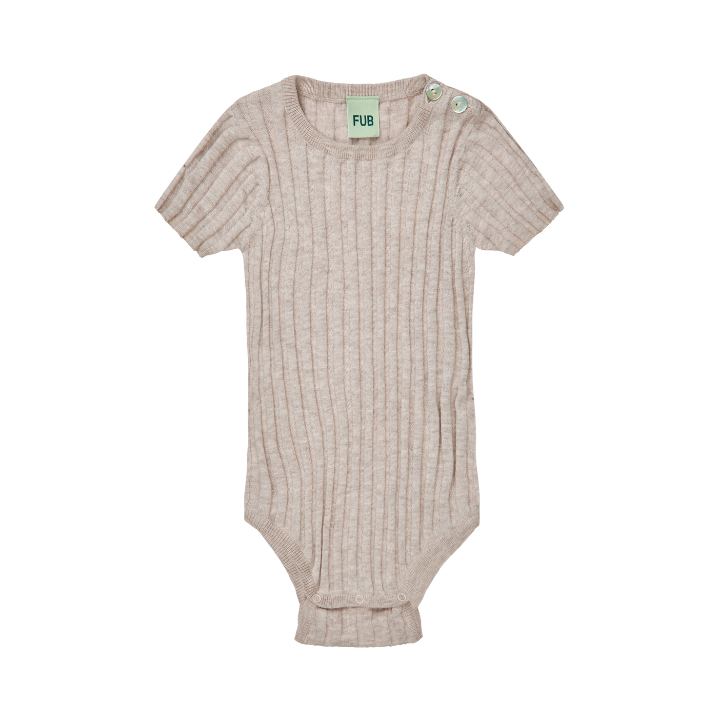 BODYSTOCKING, RIB TAUPE MELANGE,SS25